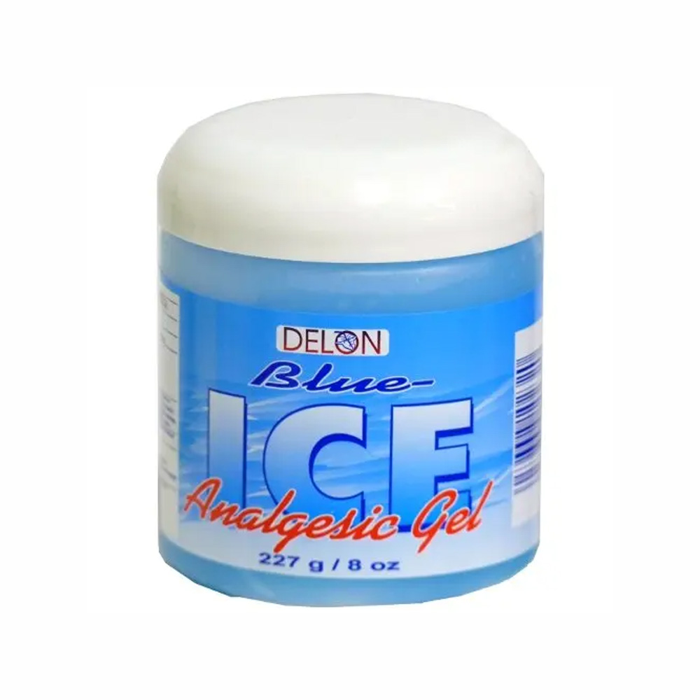 DELON ICE GEL BLUE 8 OZ CHEST RUB