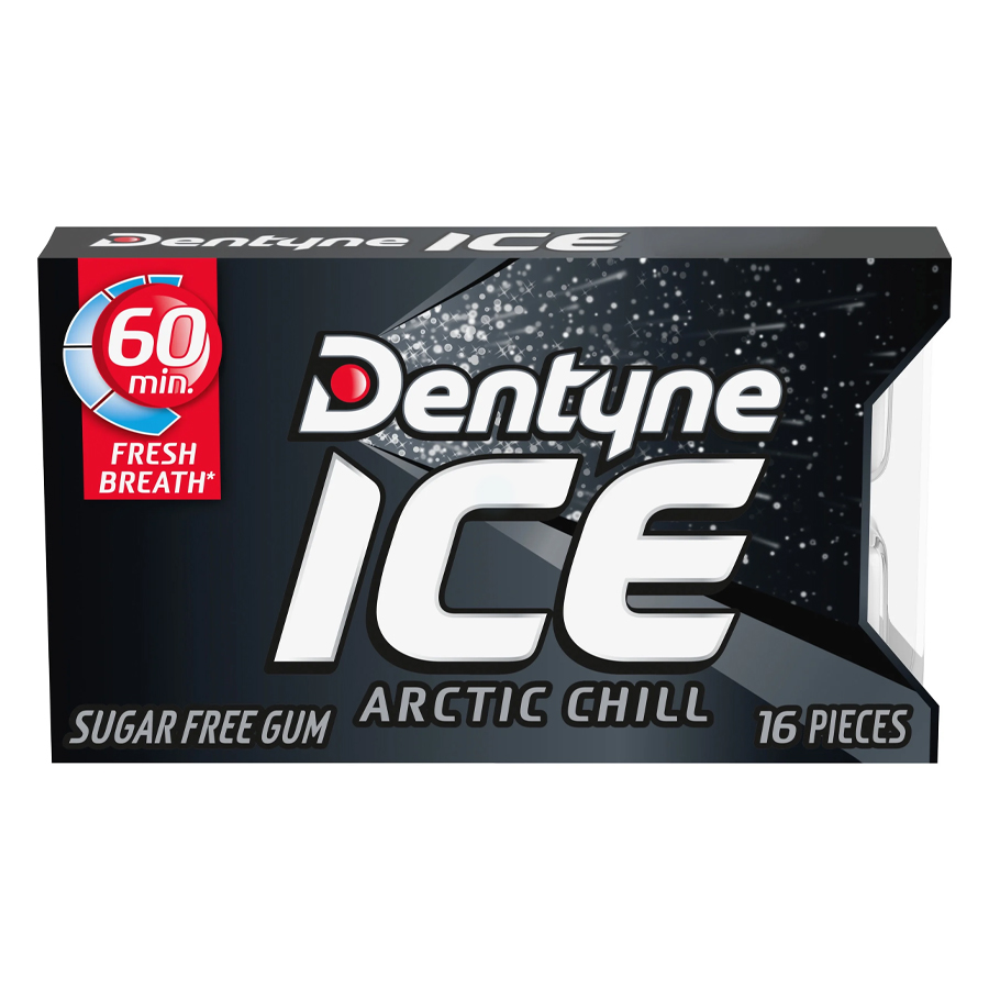 DENTYNE ICE GUM 16 STK ARTIC CHILL SUGAR FREE