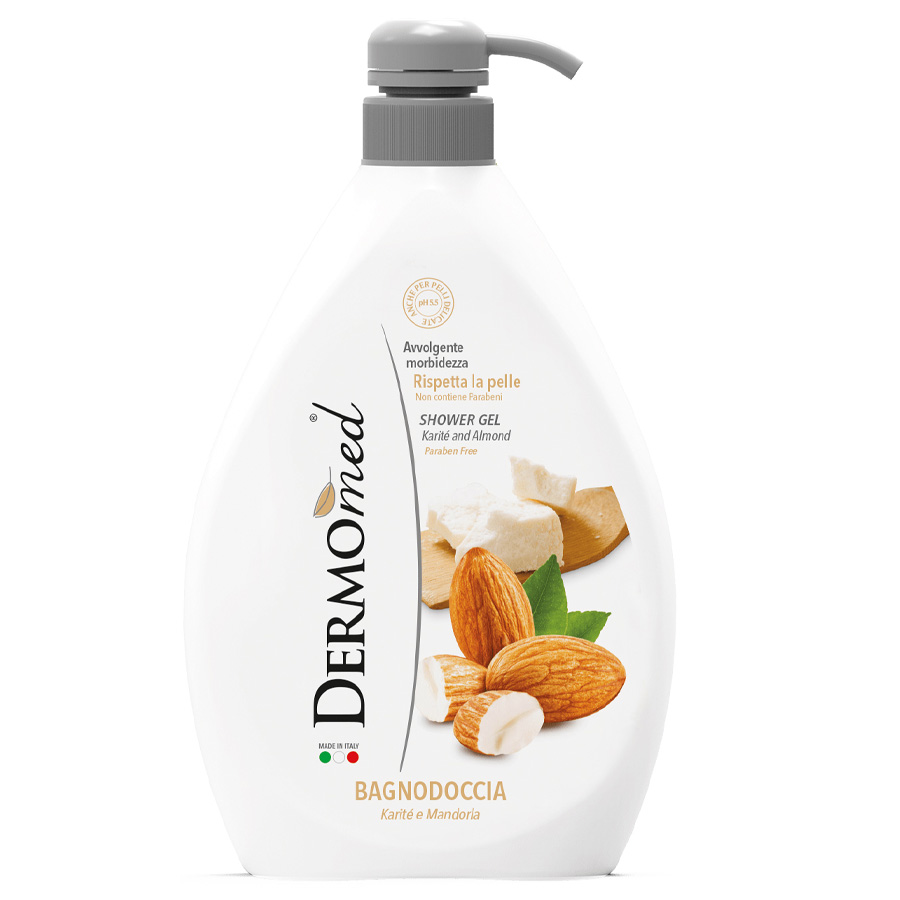 DERMOMED BODY WASH 1 L ALMOND