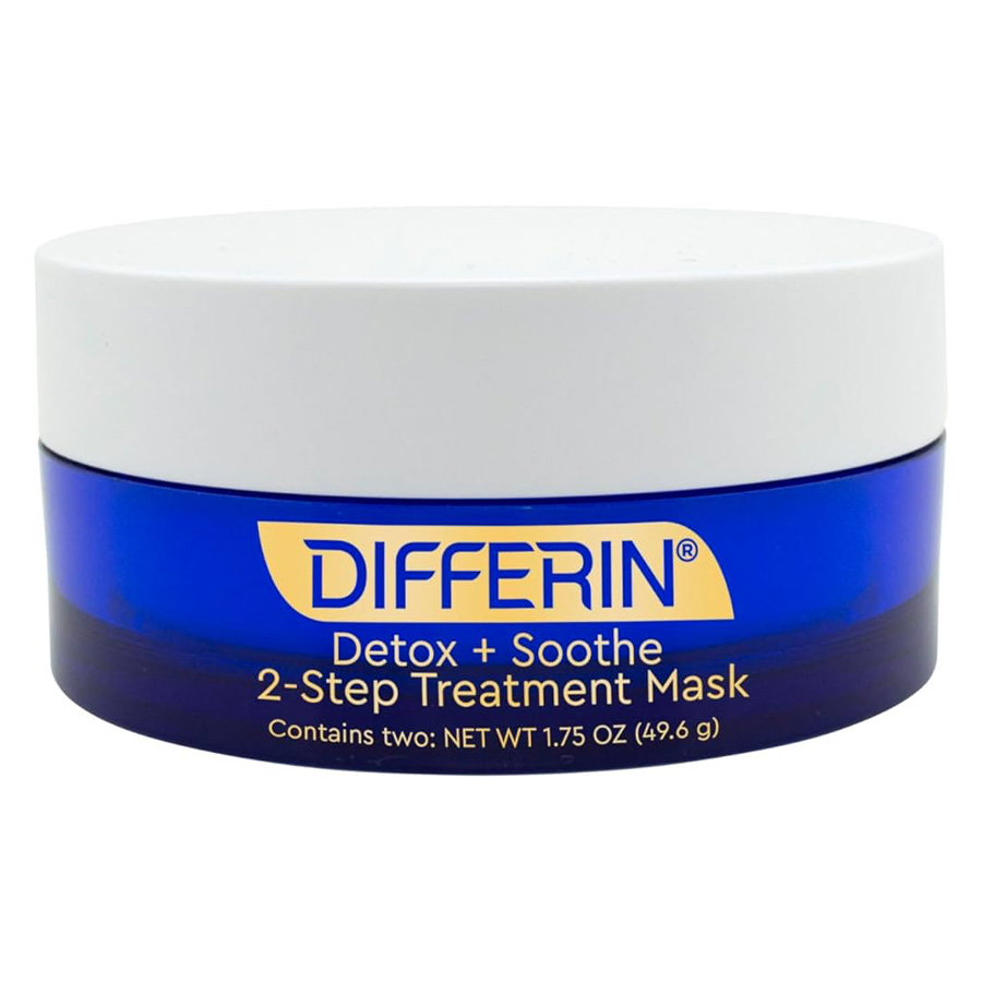 DIFFERIN FACE MASK 1.75 OZ 2 PK DETOX + SOOTHE