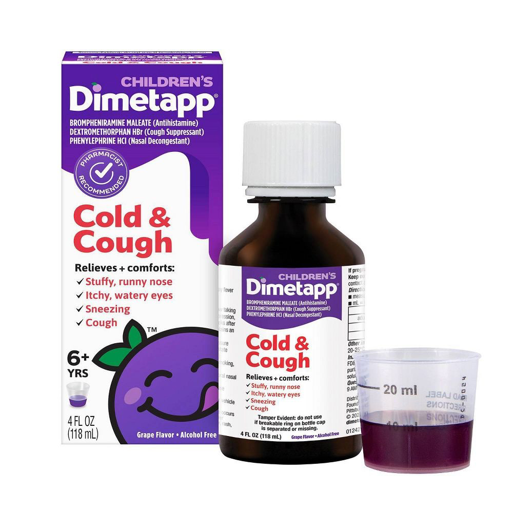 DIMETAPP CHILDRENS 4 OZ COLD & COUGH