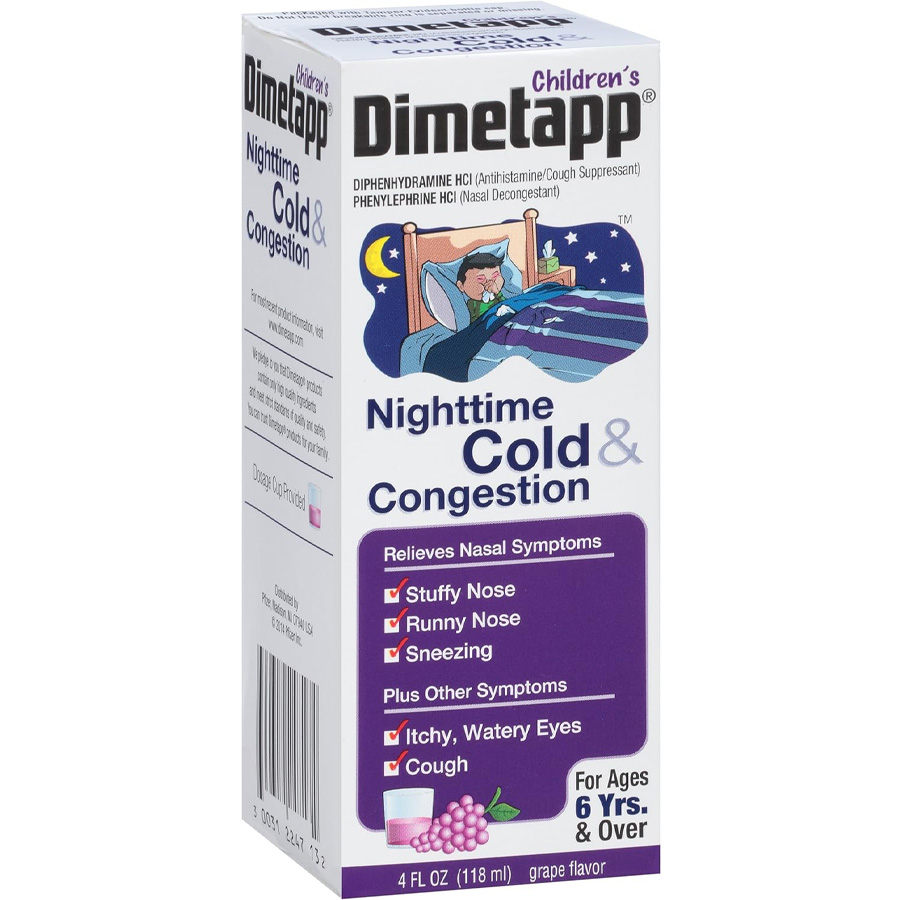 DIMETAPP CHILDRENS 4 OZ NIGHTTIME COLD & CONGESTION