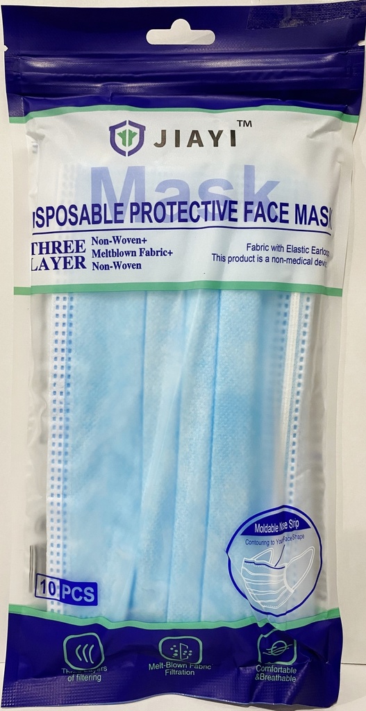 DISPOSABLE FACE MASK 10 CT