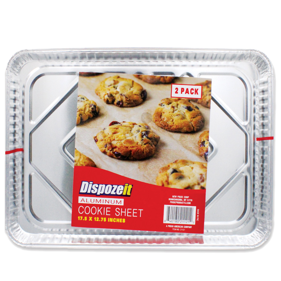 DISPOZEIT ALUMINUM COOKIE SHEET PAN 17.5 X 12.75 IN 2 PK