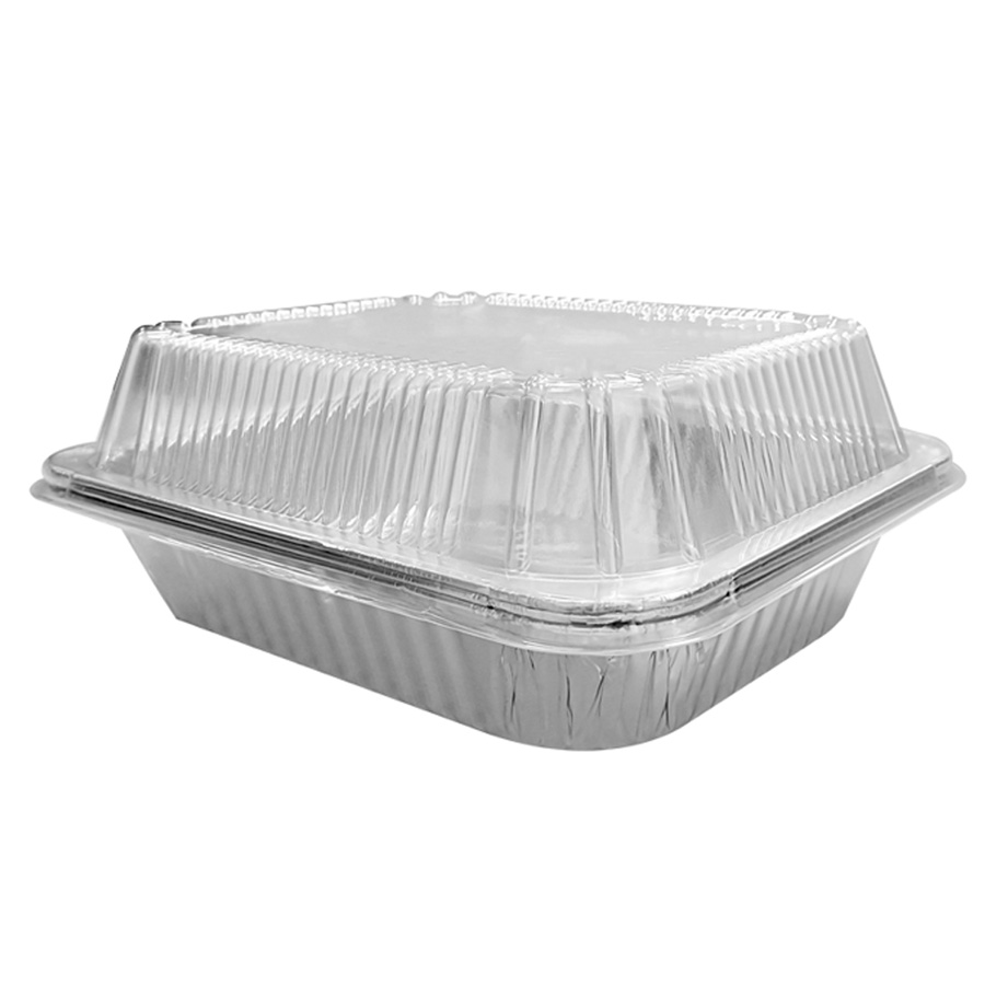 DISPOZEIT ALUMINUM FOIL PAN 13 X 10.25 X 2.5 IN 3 PK WITH DOME LID HALF DEEP SIZE