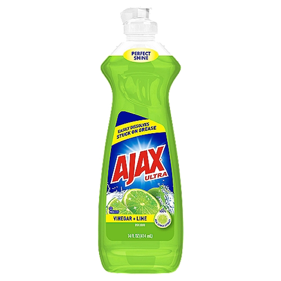 AJAX DISHWASH LIQUID 12.4 OZ VINEGAR LIME