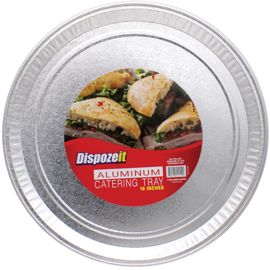 DISPOZEIT FOIL CATERING TRAY 16 IN ROUND