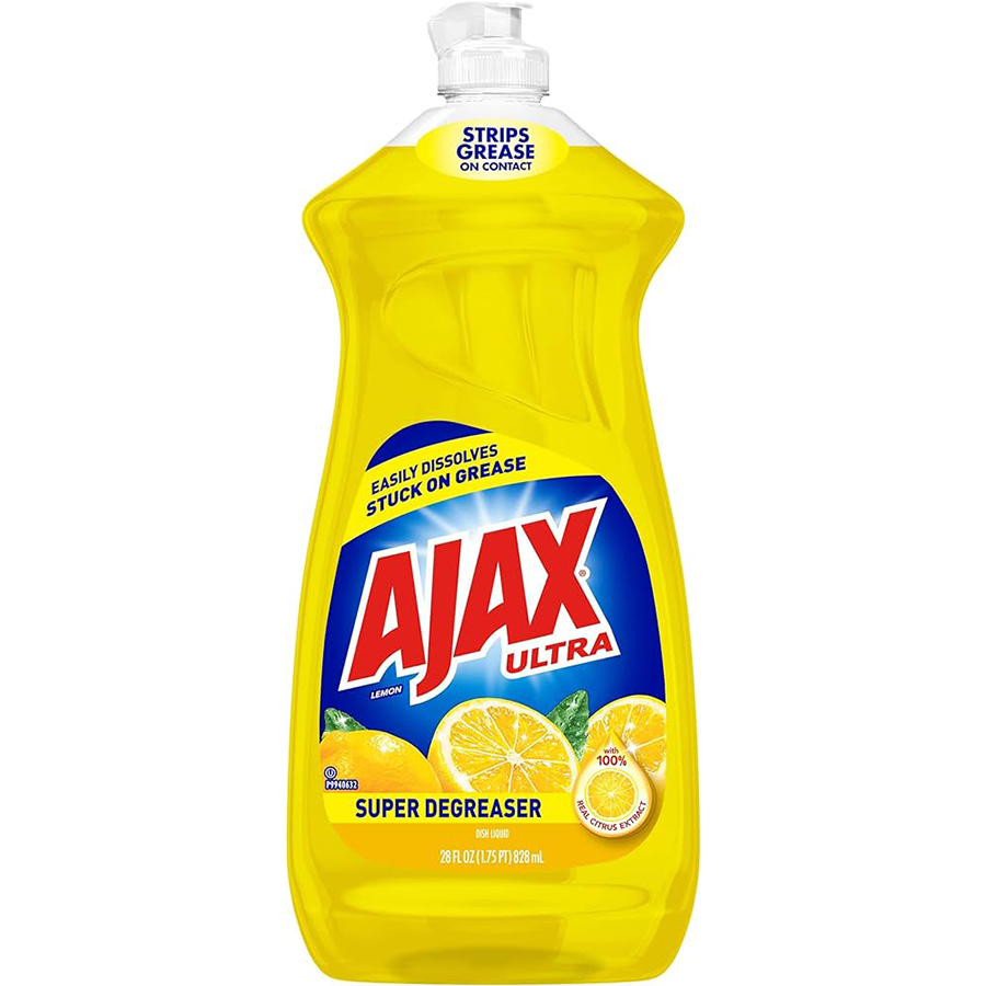 AJAX DISHWASH LIQUID 28 OZ LEMON SUPER DEGREASER