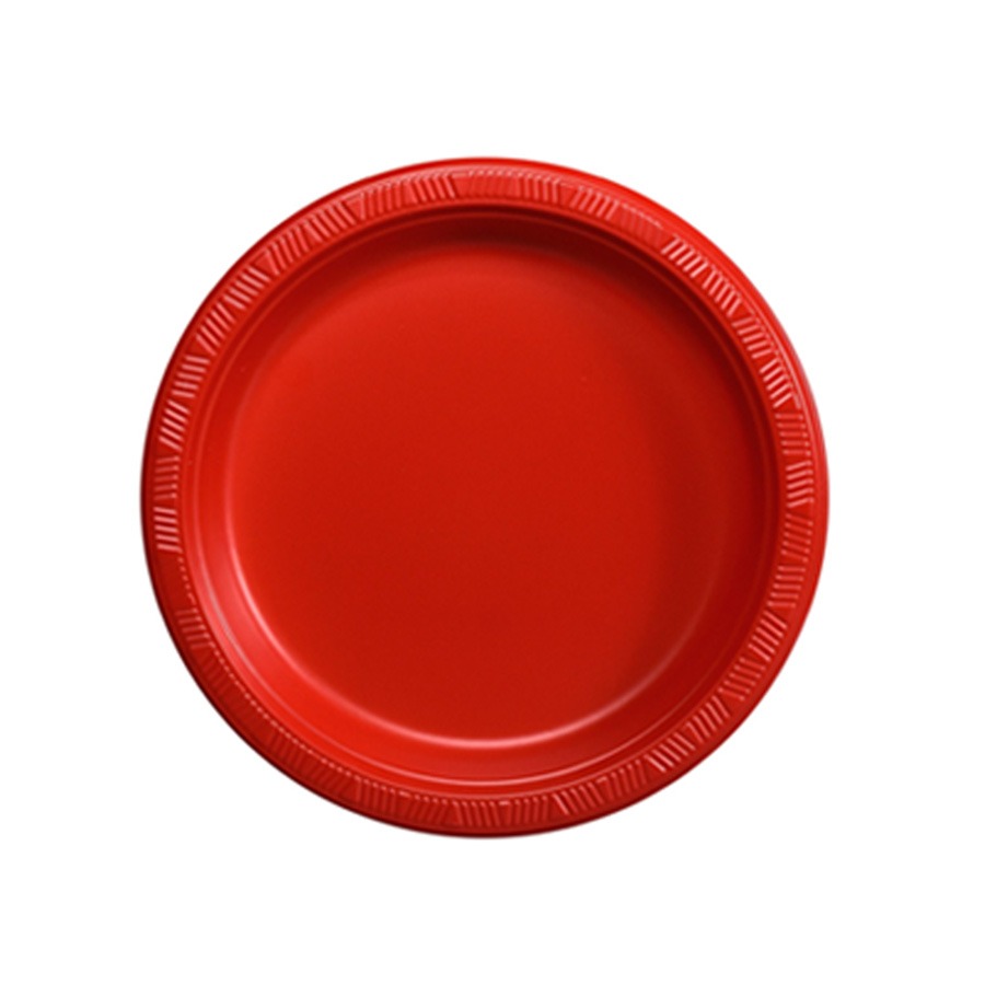 DISPOZEIT PLASTIC PALTE 7 IN 15 CT RED