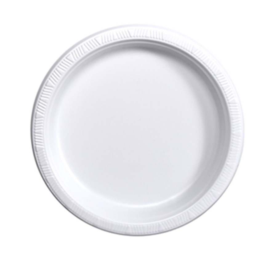 DISPOZEIT PLASTIC PLATE 10 IN 100 CT WHITE
