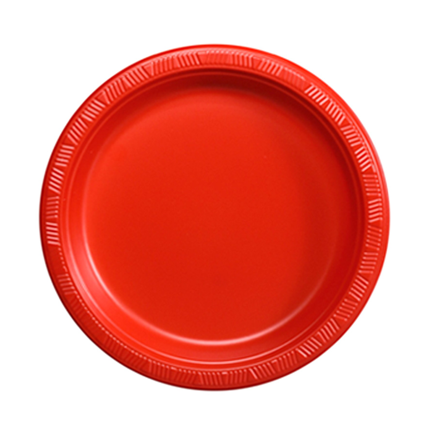 DISPOZEIT PLASTIC PLATE 10 IN 50 CT RED
