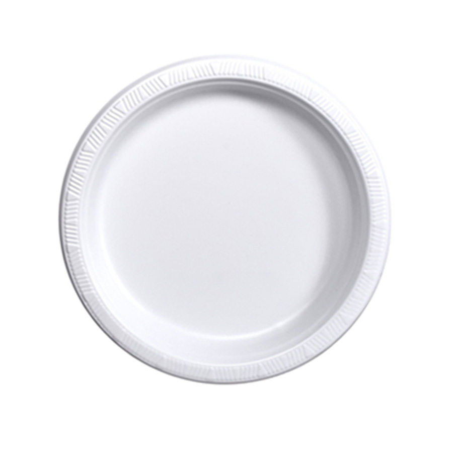 DISPOZEIT PLASTIC PLATE 9 IN 100 CT WHITE
