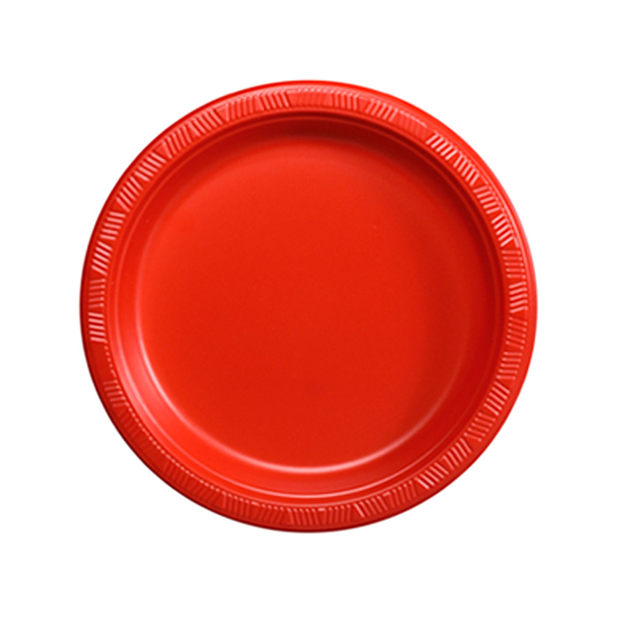 DISPOZEIT PLASTIC PLATE 9 IN 50 CT RED