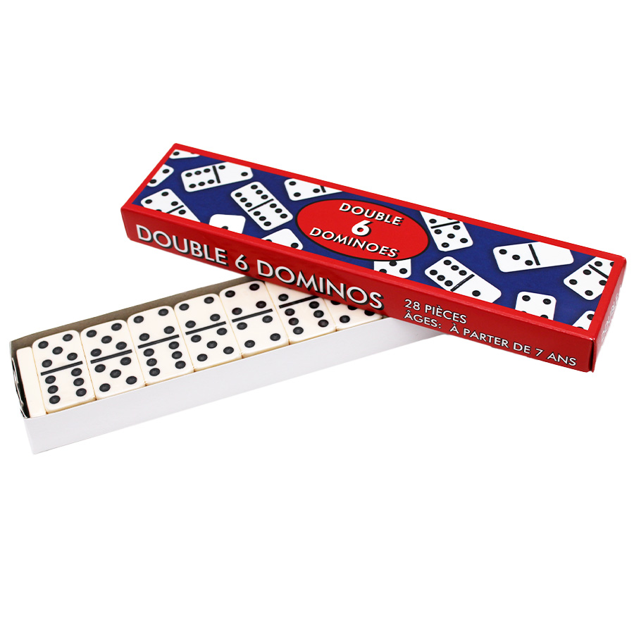 DOMINOES 28 PC DOUBLE SIX