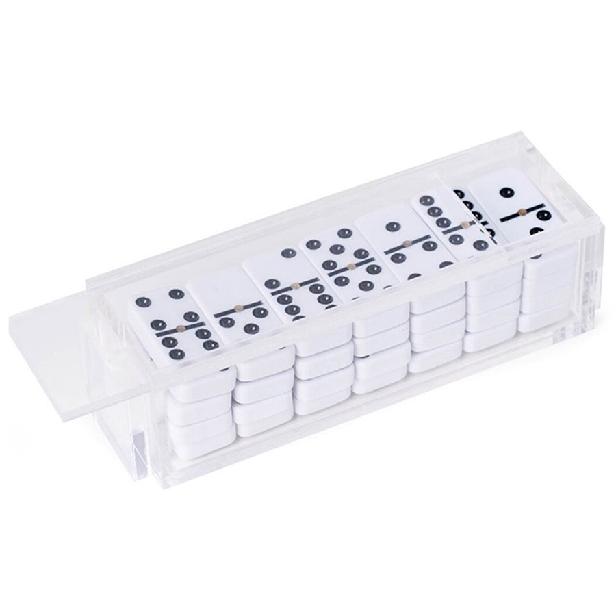 DOMINOES 28 PC PLASTIC BOX