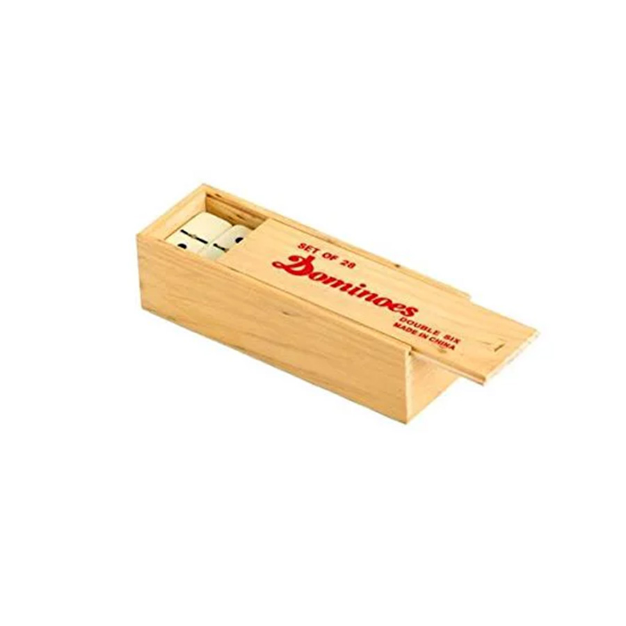 DOMINOES 28 PC WOOD BOX