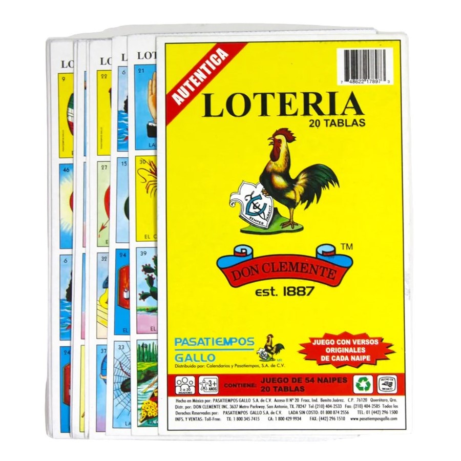 DON CLEMENTE GAMES 20 CT LOTERIA