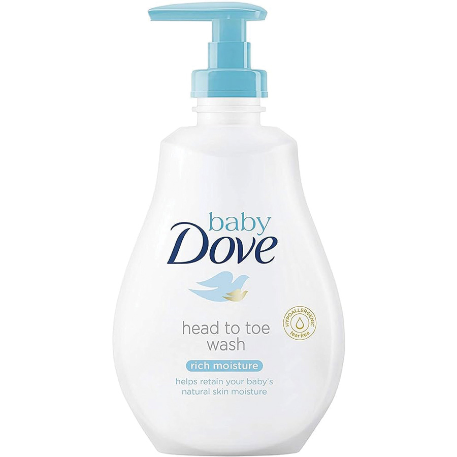 DOVE BABY WASH 13.5 OZ / 400 ML HEAD TO TOE RICH MOISTURE