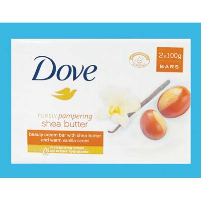 DOVE BAR SOAP 100 G 2 PK SHEA BUTTER WITH VANILLA