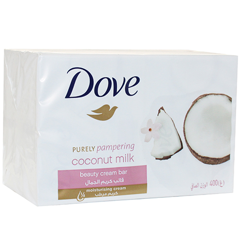 DOVE BAR SOAP 100 G 4 PK COCONUT MILK