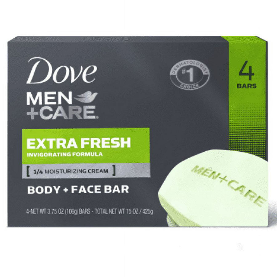 DOVE BAR SOAP 100 G 4 PK MEN+CARE EXTRA FRESH