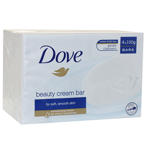 DOVE BAR SOAP 100 G 4 PK WHITE BEAUTY CREAM