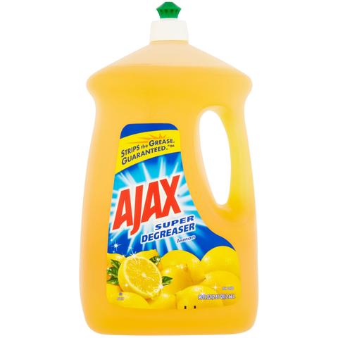 AJAX DISHWASH LIQUID 90 OZ LEMON