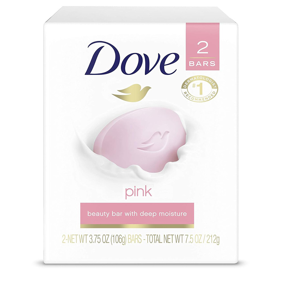 DOVE BAR SOAP 3.75 OZ / 106 G 2 PK PINK