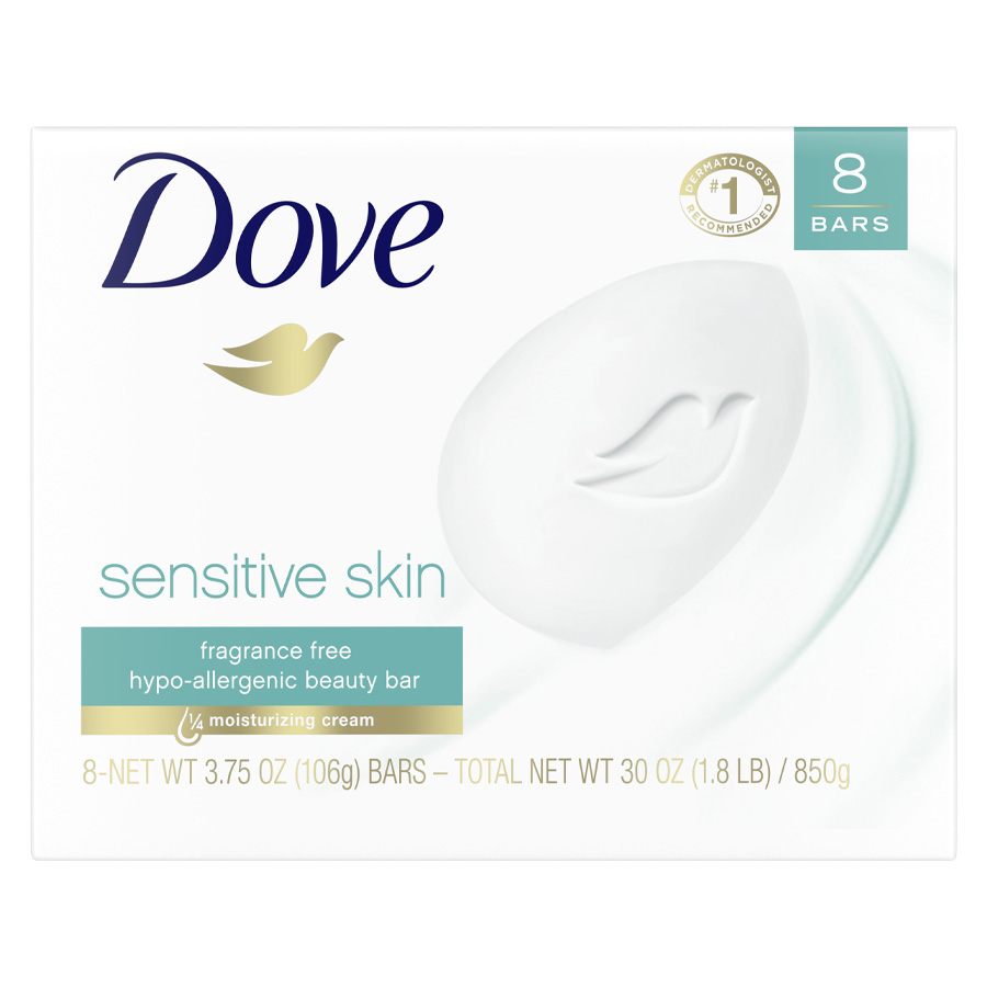DOVE BAR SOAP 3.75 OZ 8 PK SENSITIVE SKIN