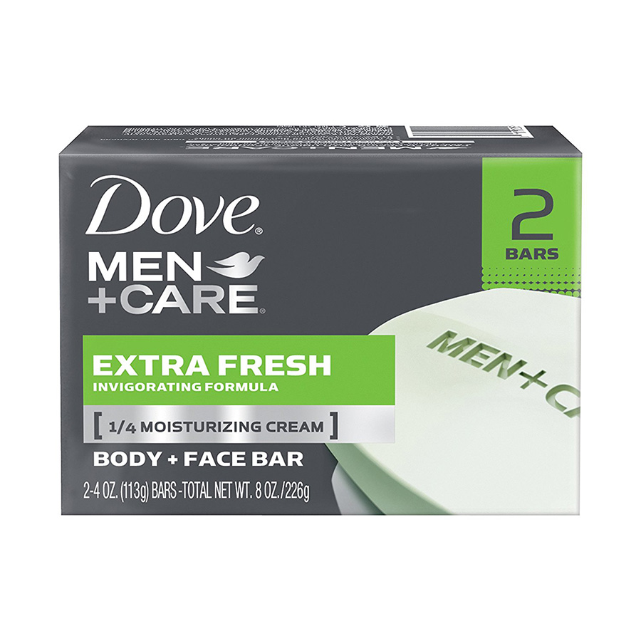 DOVE BAR SOAP 4 OZ 2 PK MEN+CARE EXTRA FRESH