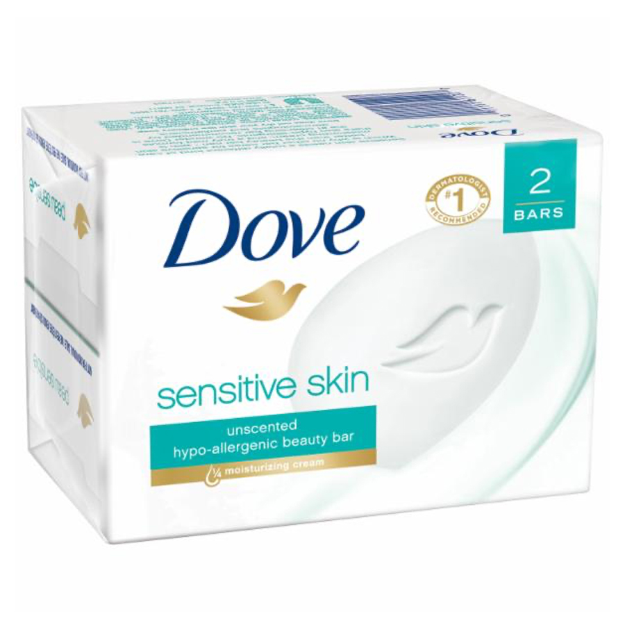 DOVE BAR SOAP 4 OZ 2 PK SENSITIVE