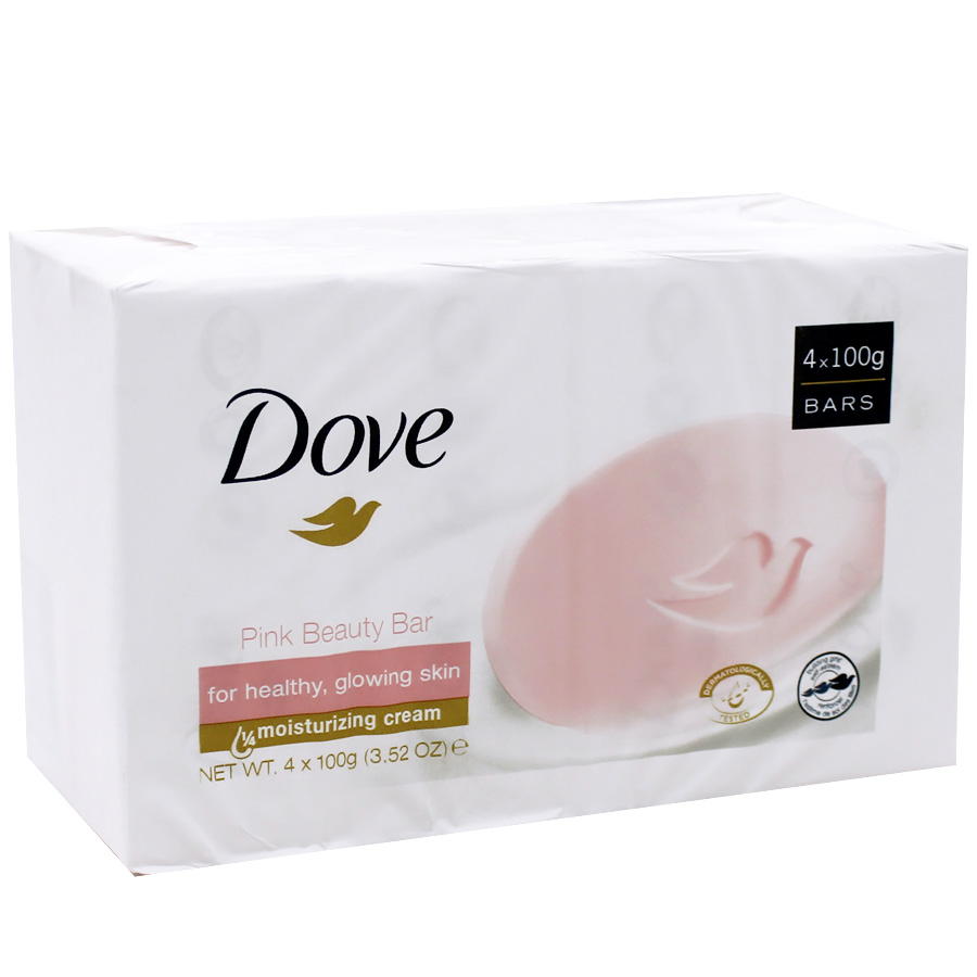 DOVE BAR SOAP 90 G 4 PK PINK