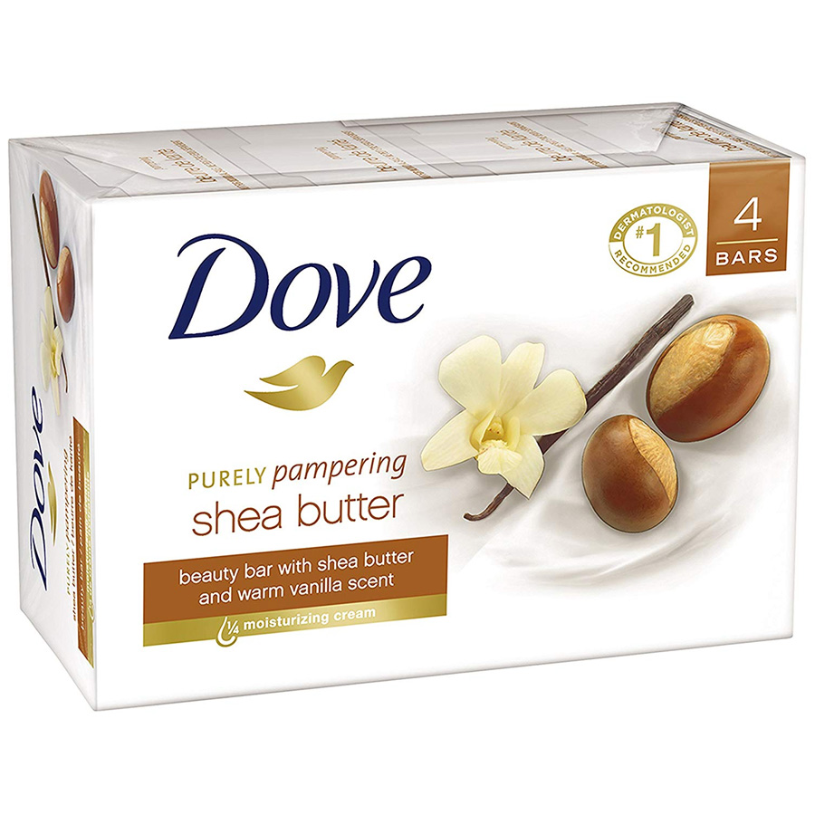 DOVE BAR SOAP 90 G 4 PK SHEA BUTTER