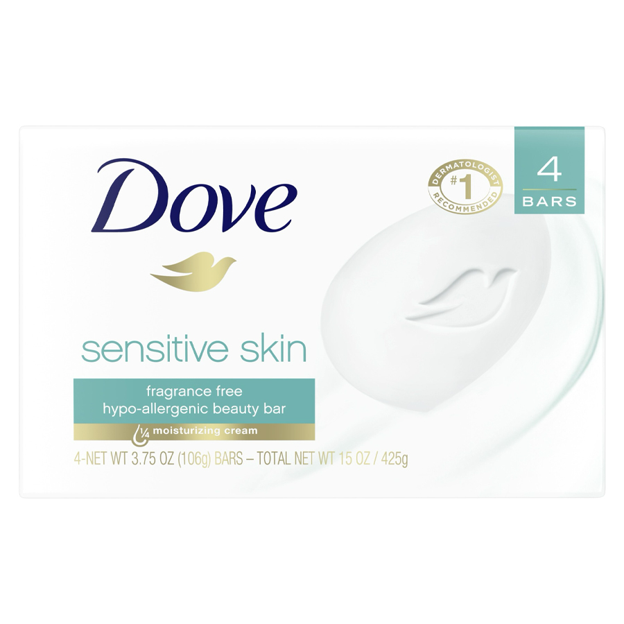 DOVE BAR SOAP SENSITIVE 4PK