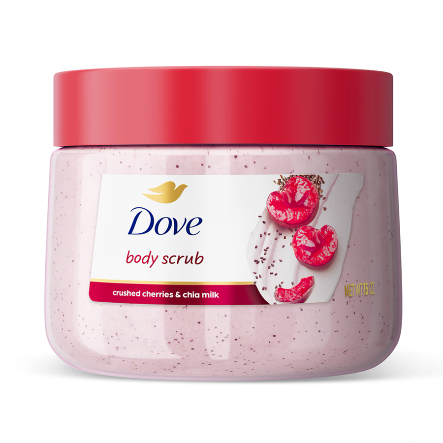 DOVE BODY SCRUB 15 OZ / 425 G CHERRY AND CHIA