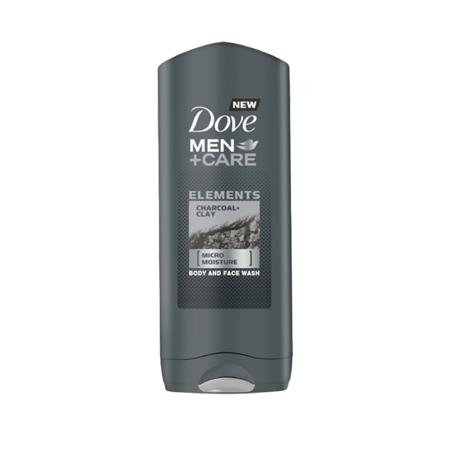 DOVE BODY WASH (IMP) 400 ML / 13.5 OZ MEN+CARE CHARCOAL & CLAY