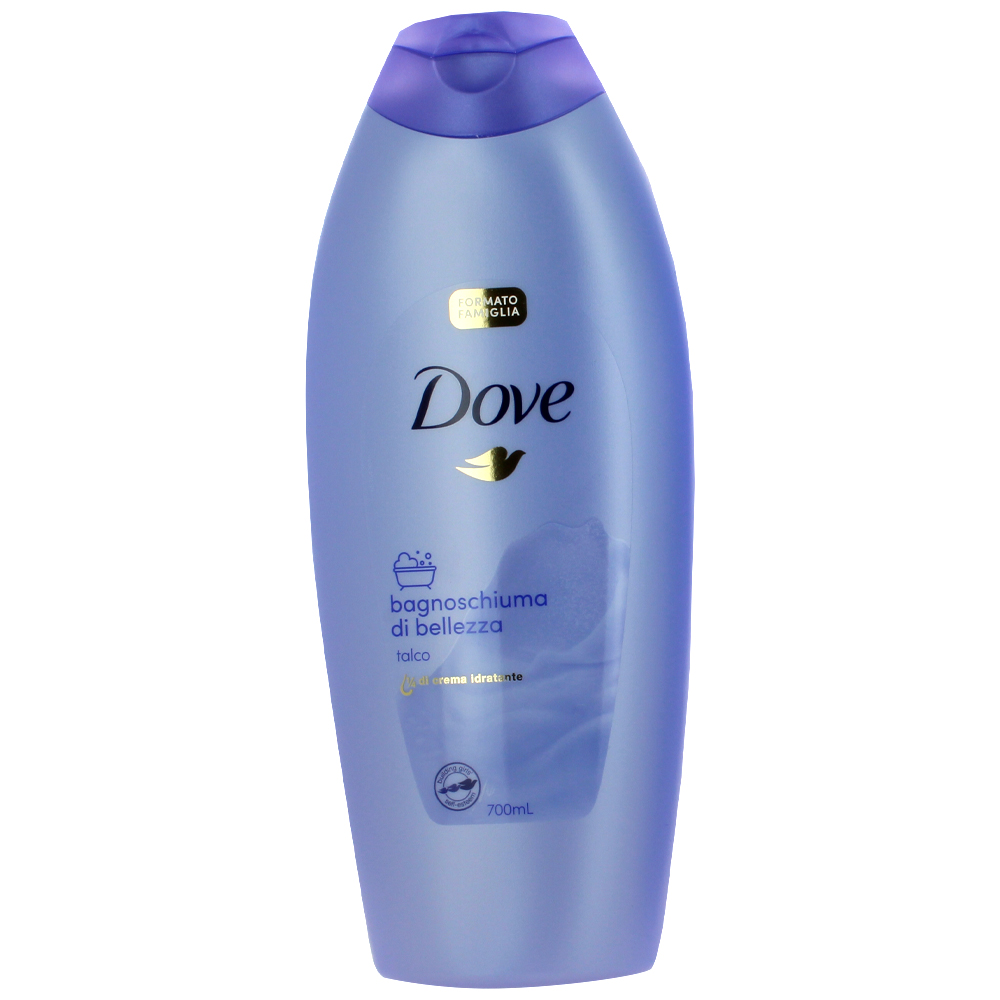 DOVE BODY WASH (ITALIAN) 700 ML / 23.7 OZ BAGNOSCHIUMA DI BELLEZZA (TALCO)