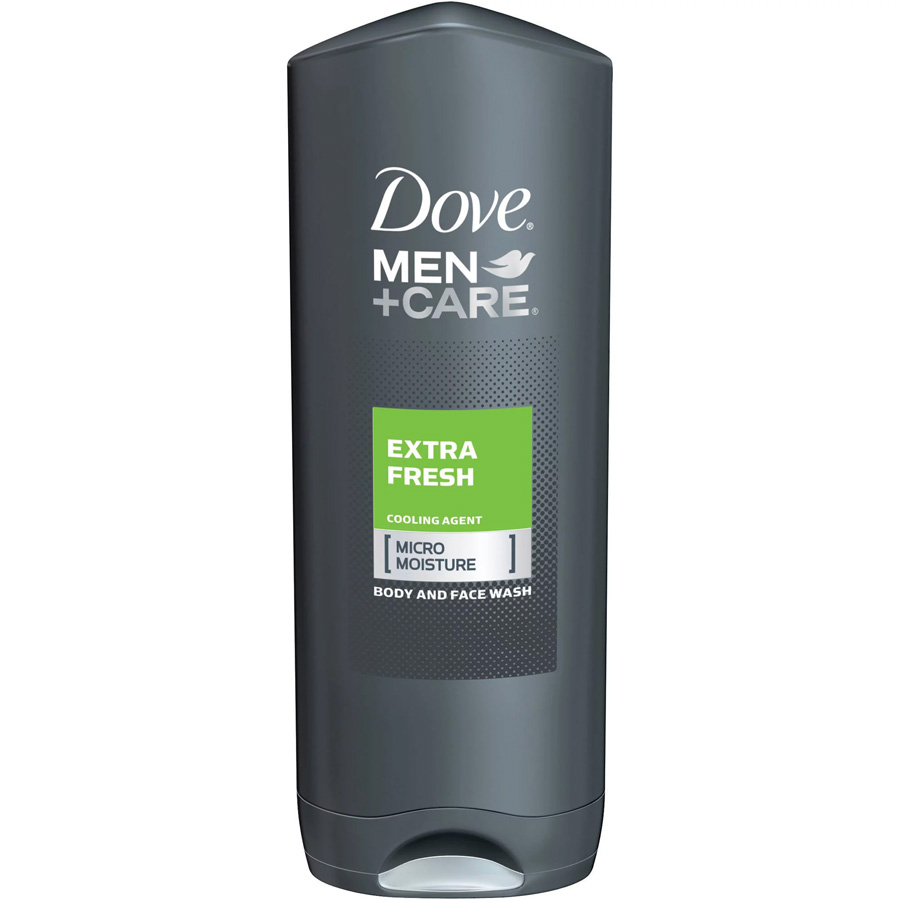 DOVE BODY WASH (USA) 13.5 OZ / 400 ML MEN+CARE EXTRA FRESH