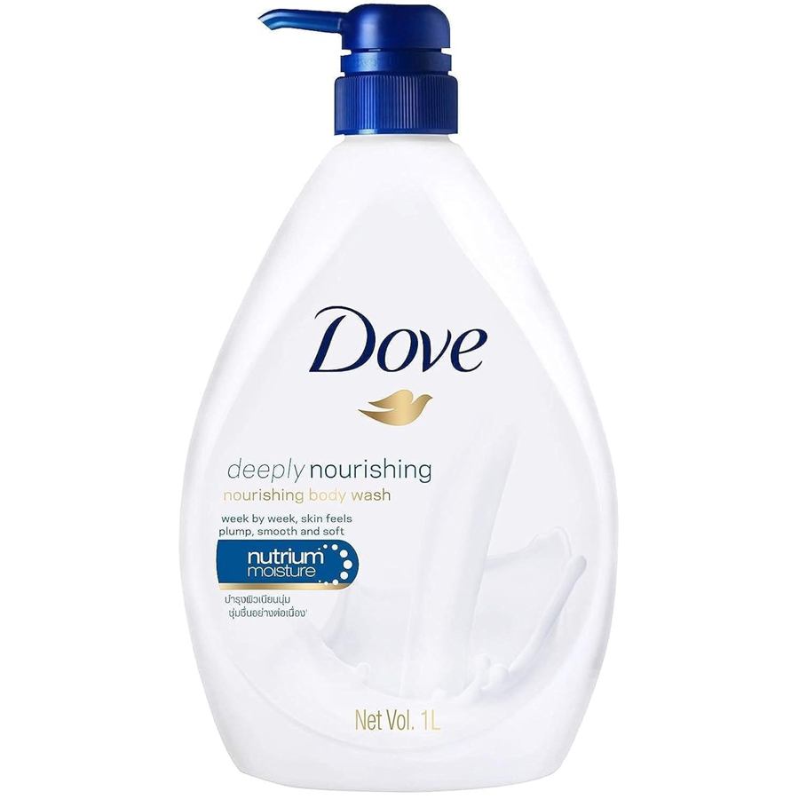 DOVE BODY WASH 33.8 OZ / 1 L DEEPLY NOURISHING WITH PUMP