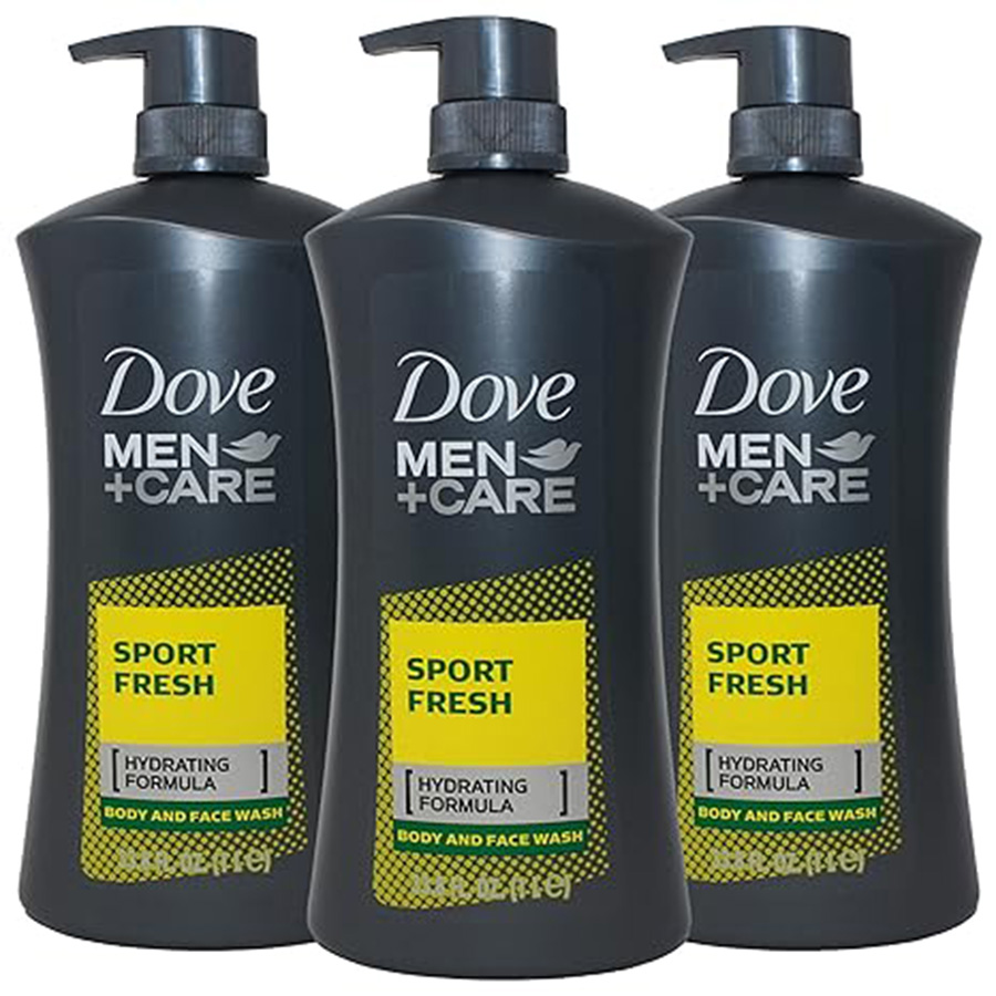 DOVE BODY WASH 33.8 OZ / 1 L MEN+CARE SPORT FRESH