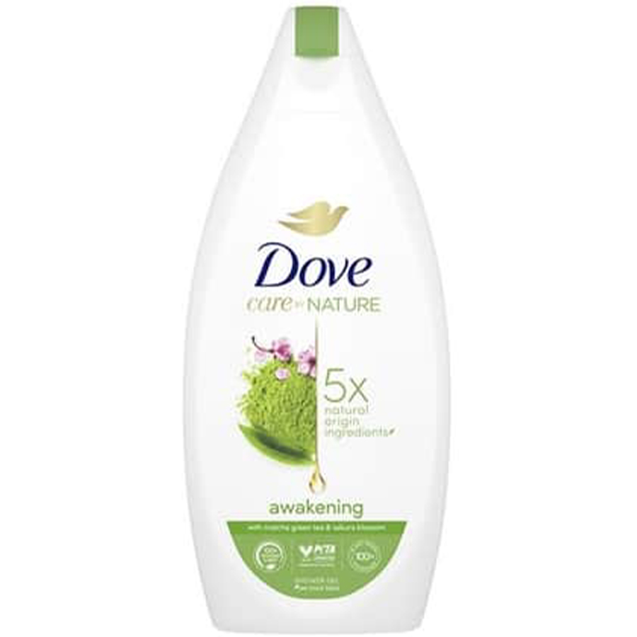 DOVE BODY WASH 400 ML / 13.5 OZ AWAKENING WITH MATCHA GREEN TEA & SAKURA BLOSSOM