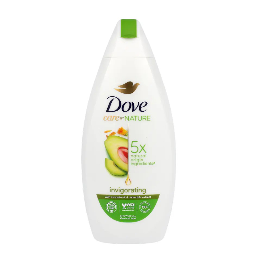 DOVE BODY WASH 400 ML / 13.5 OZ INVIGORATING WITH AVOCADO OIL & CALENDULA EXTRACT