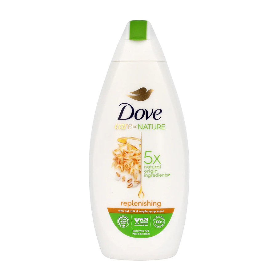 DOVE BODY WASH 400 ML / 13.5 OZ REPLENISHING WITH OAT MILK & MAPLE SYRUP
