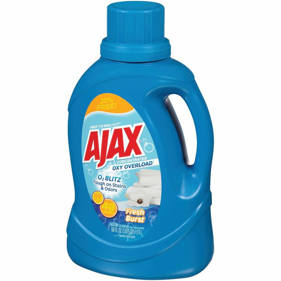 AJAX LIQUID LAUNDRY DETERGENT 60 OZ OXY OVERLOAD