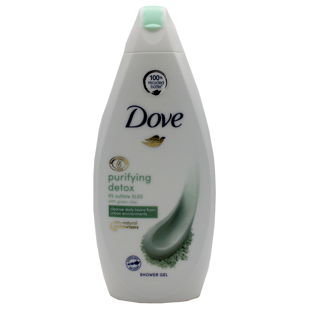 DOVE BODY WASH 500 ML / 16.9 OZ GRY CLAY PURE DETOX