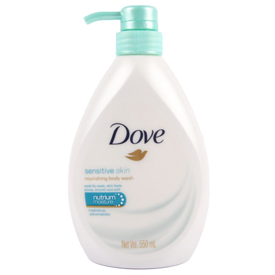 DOVE BODY WASH 550 ML SENSITIVE WITH PUMP