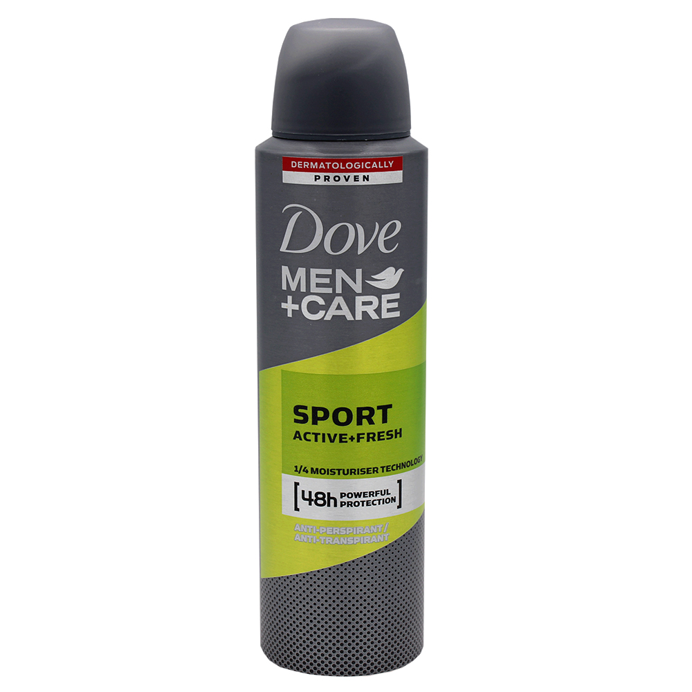DOVE DEODORANT SPRAY 150 ML / 5.07 OZ MEN+CARE SPORT ACTIVE &FRESH