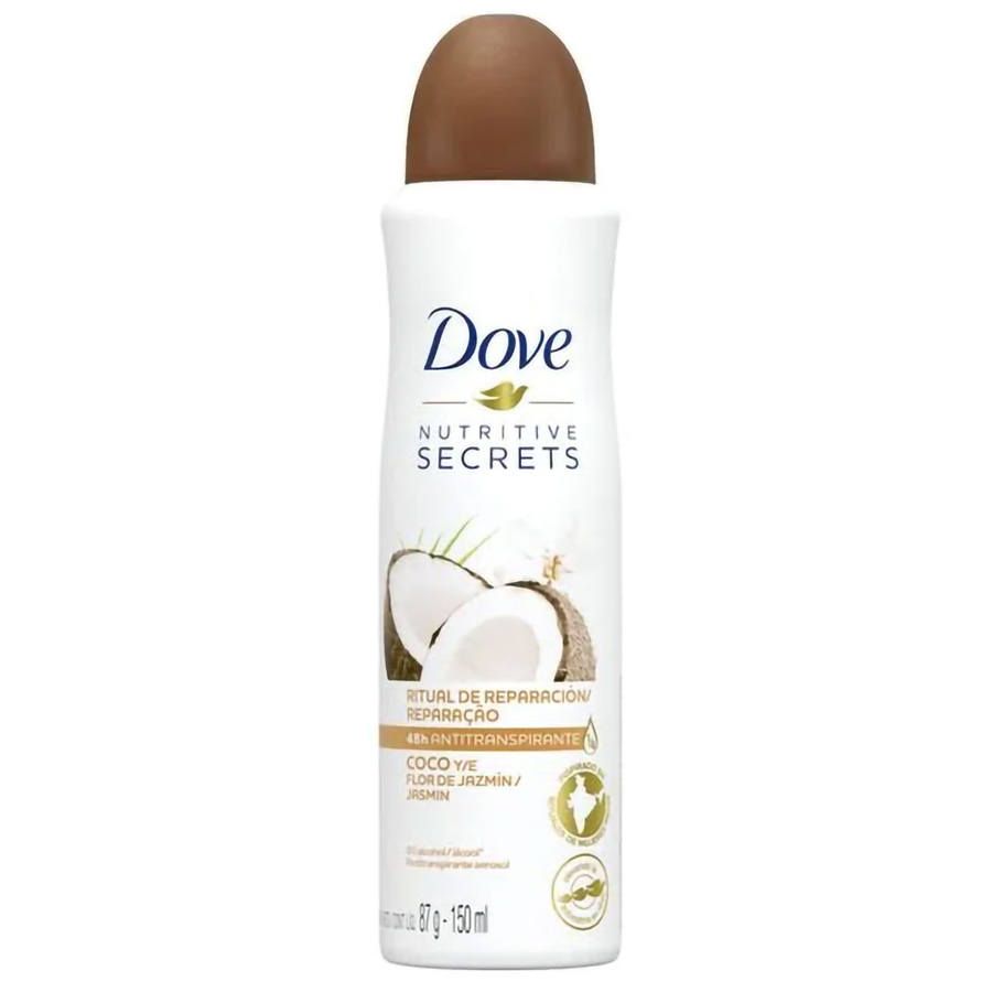 DOVE DEODORANT SPRAY 150 ML FLOR DE JAZMIN COCONUT
