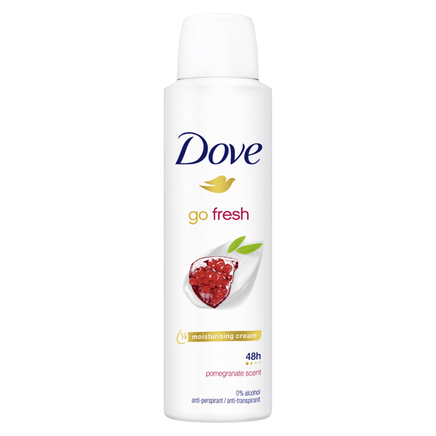 DOVE DEODORANT SPRAY 150 ML GO FRESH POMEGRANATE SCENT