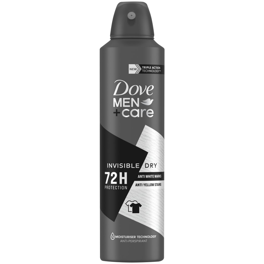 DOVE DEODORANT SPRAY 150 ML MEN+CARE INVISIBLE DRY